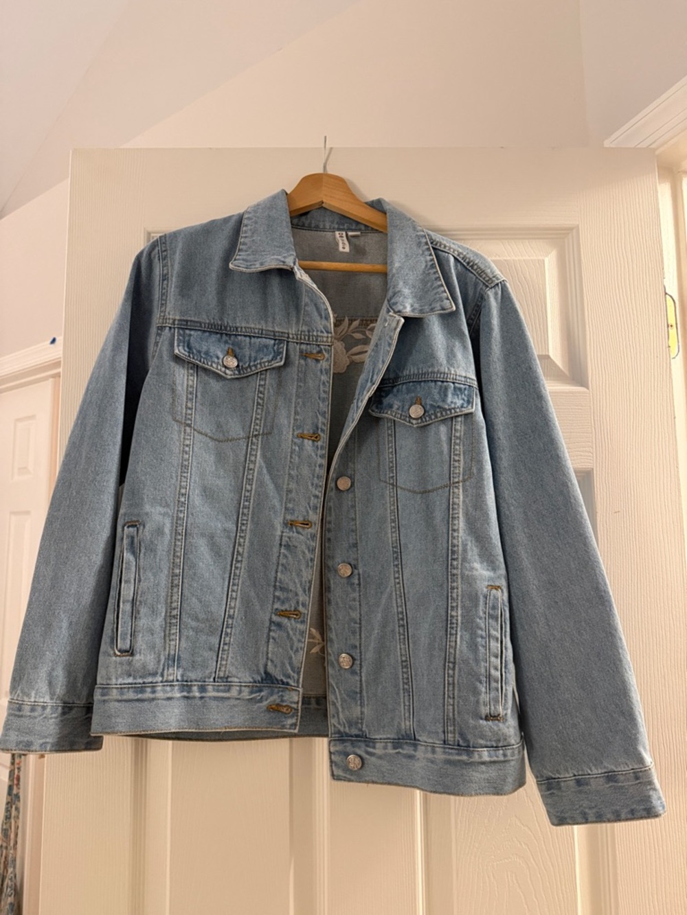 David's Bridal Light Blue Denim Jacket - Classic Jean Coat